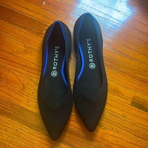 Rothy’s the point black shoes